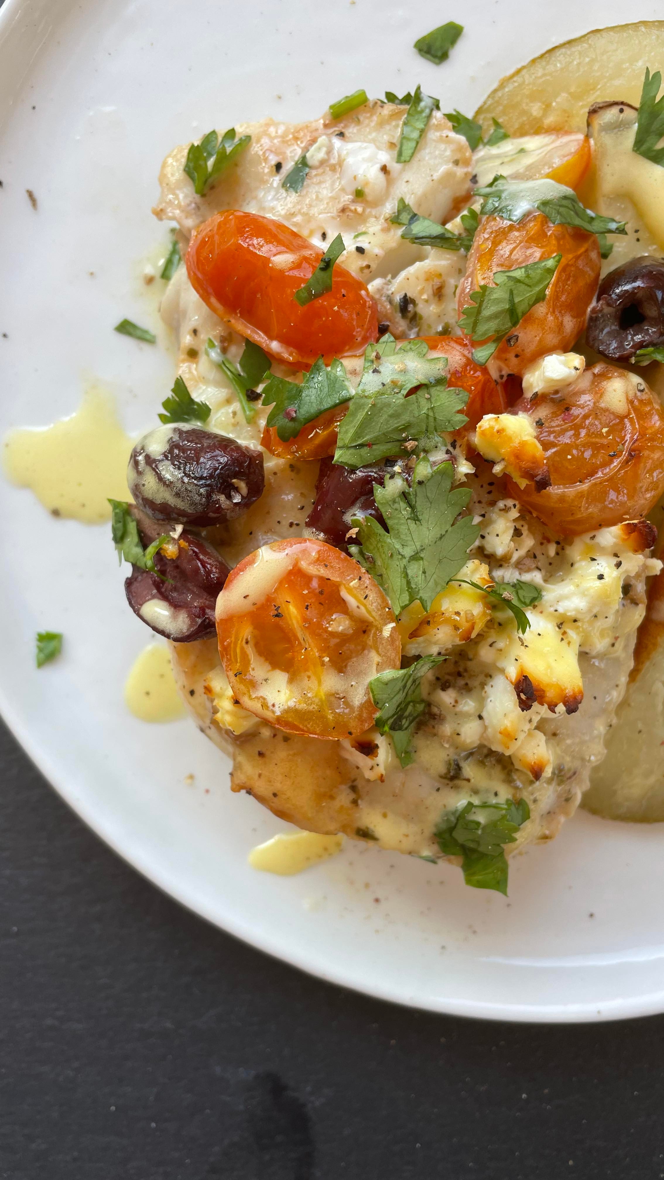 Baked Cod with Cherry Tomatoes